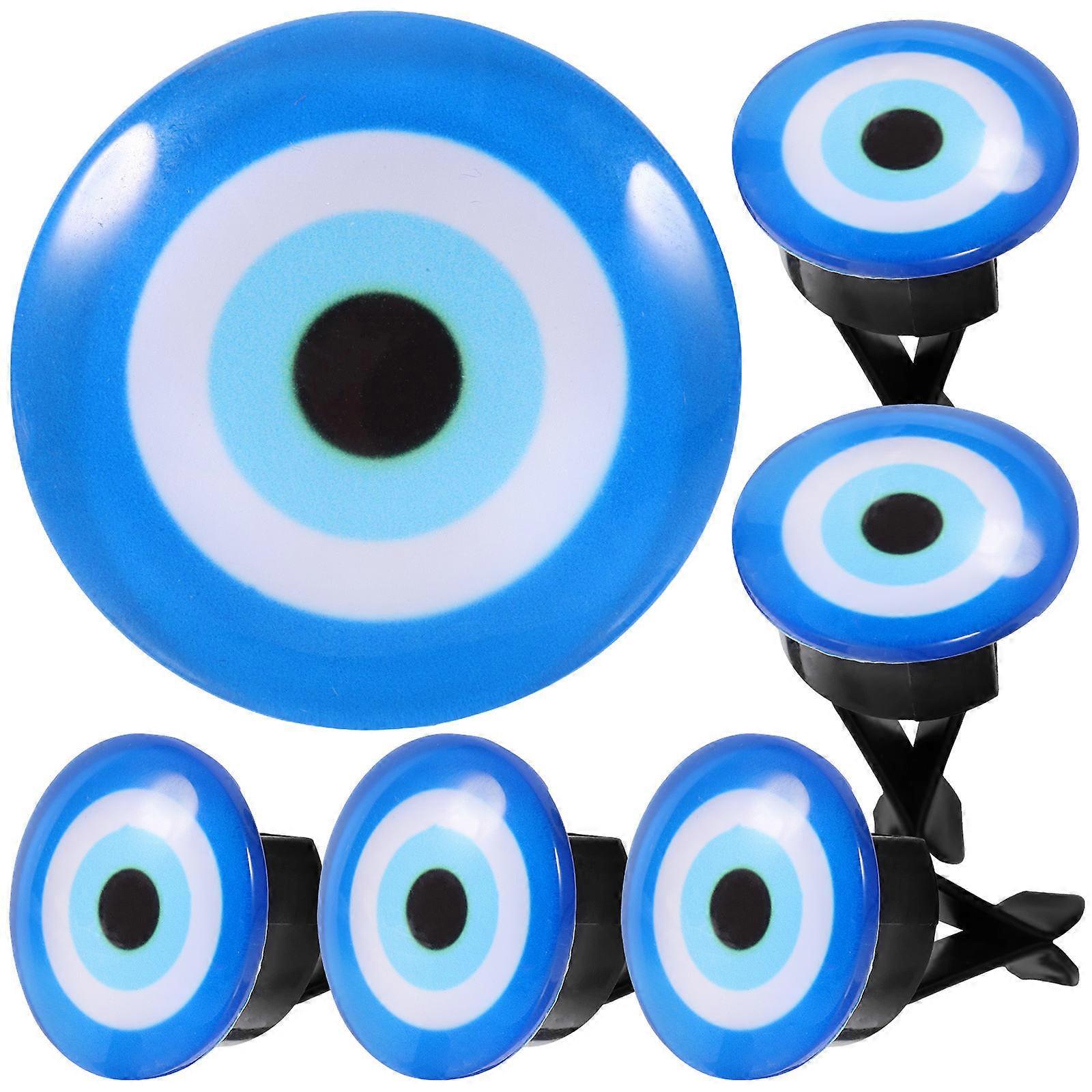 Evil Eye Car Vent Diffuser Clips Aroma Freshener Assorted .50X3.00X3.00CM Air Freshener 6Pcs