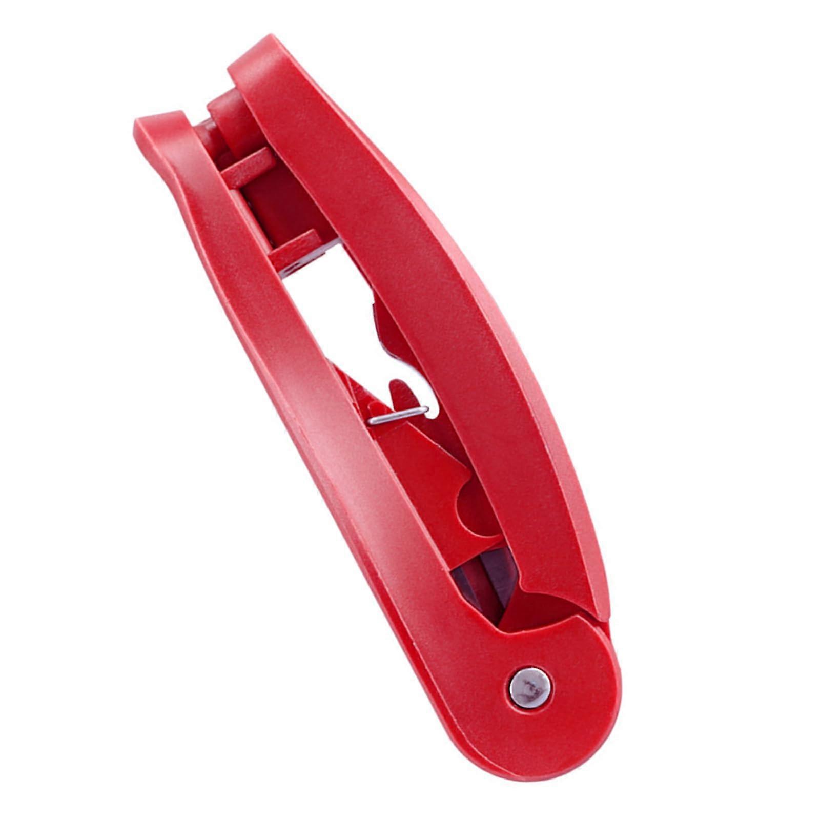 Ergonomic RJ45 wire preparation set allows simultaneous untangling, cutting, and aligning of strands, cable untwisting and smoothing tool, Red.