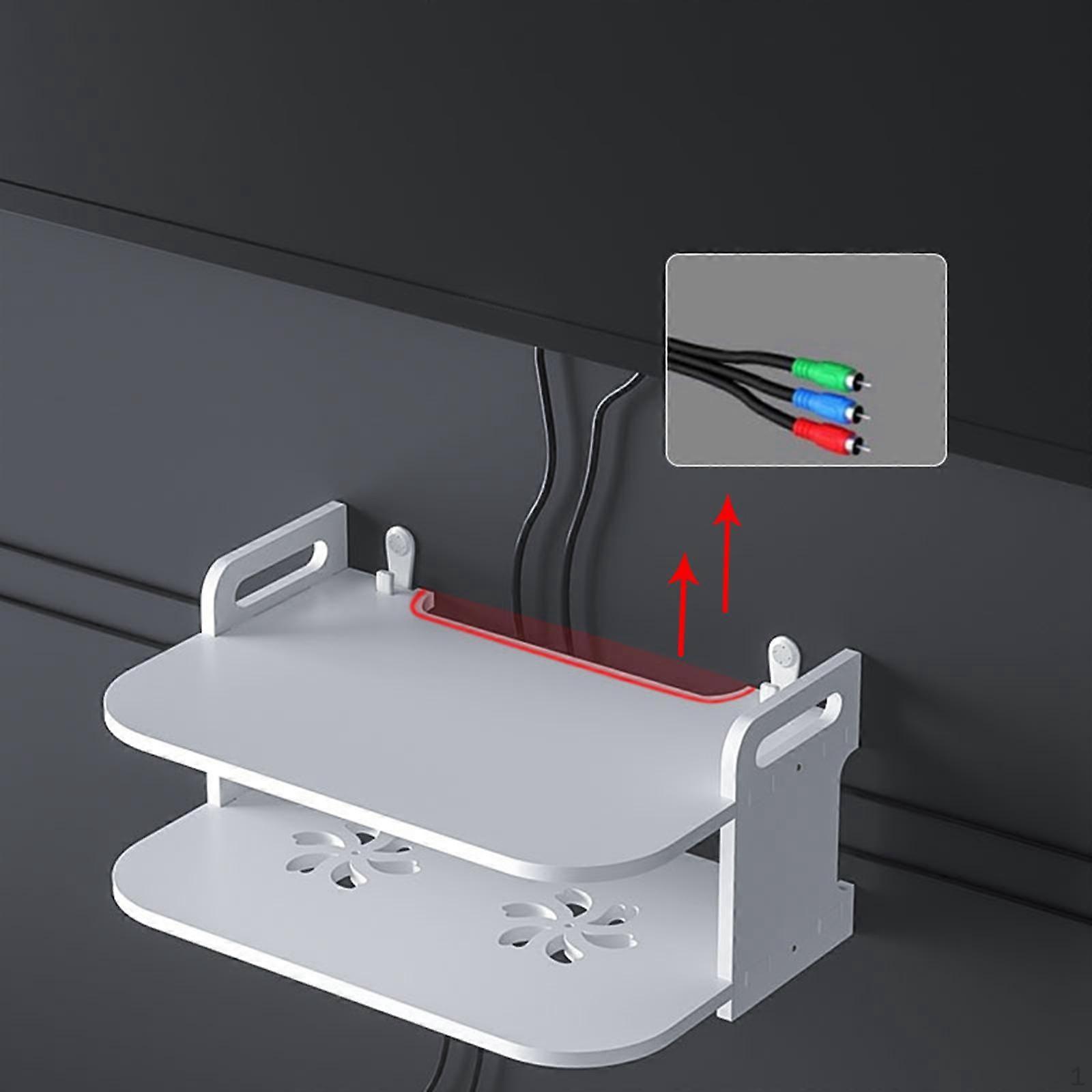 Case Durable Cable Management Hider Rack Shelves Hollow Design Large Wires Keeper Holder for