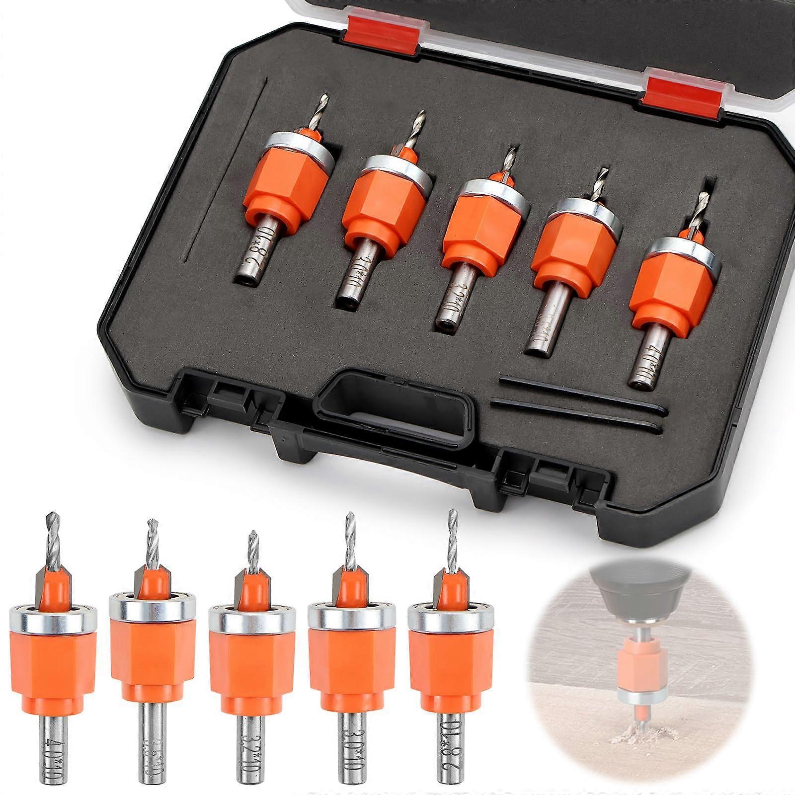 Countersink Drill Bit with Depth Stop for Wood Plastic