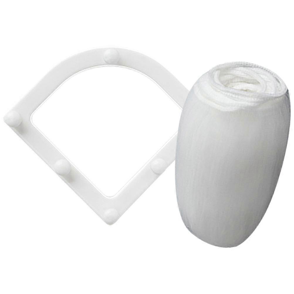 Kitchen Sink Strainer with Highdensity Perforation for Better Drainage and Food Particle Blockage White Plastic