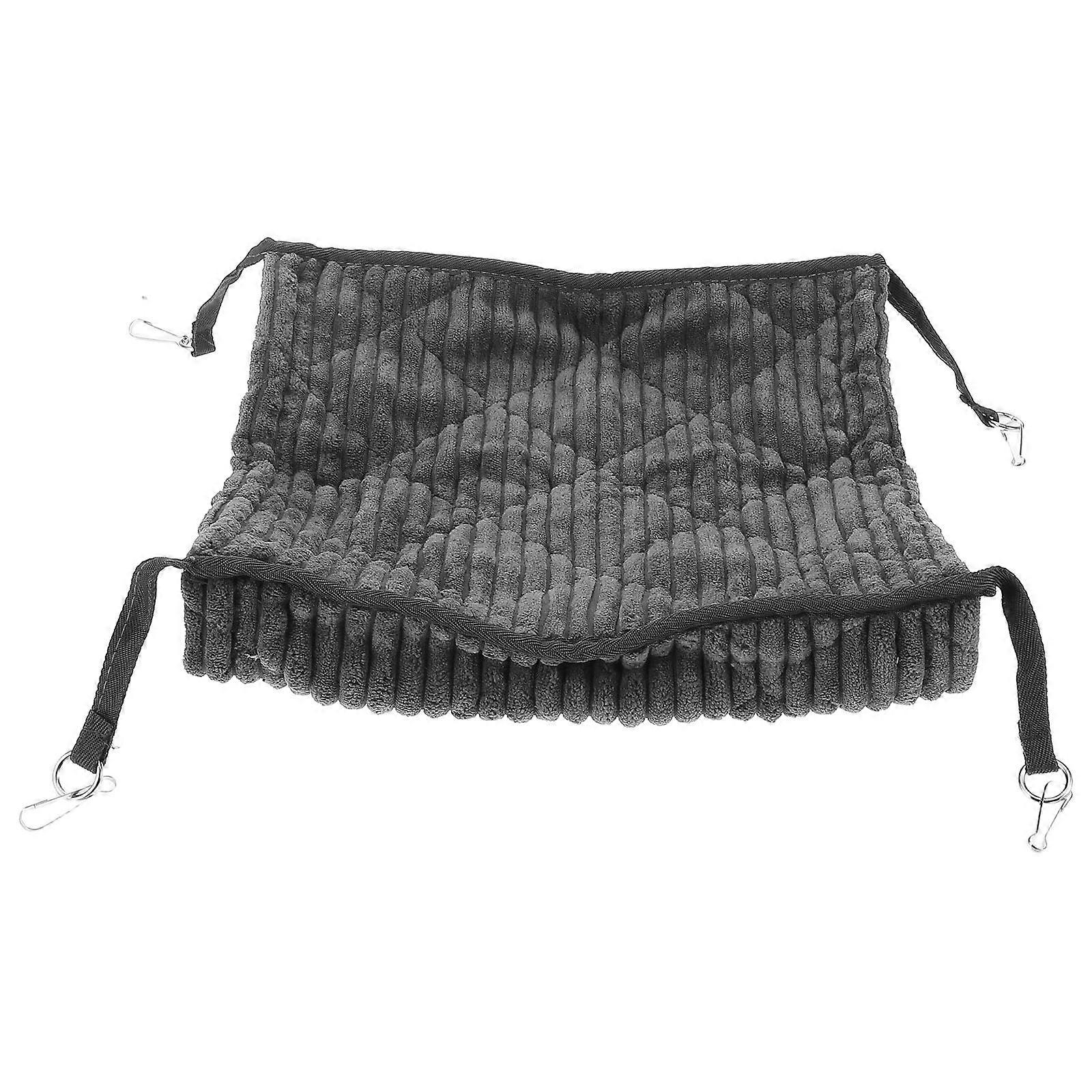 Double Layer Plush Ferret Hammock Warm Winter Shelter Hanging Bed for Hamsters Chinchillas Rats Squirrels Cozy Nest Cage Accessory