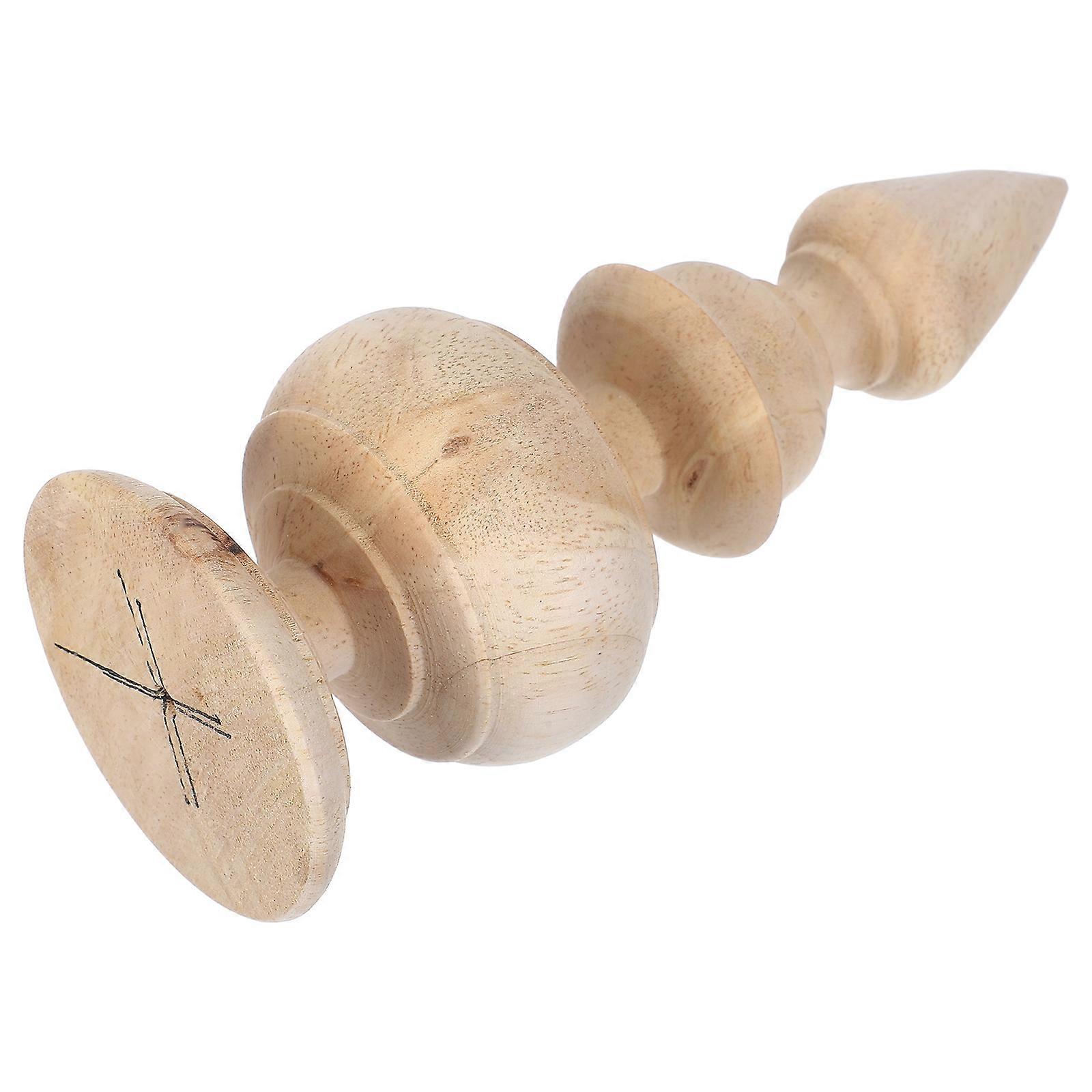 أغطية غاية خشبية كاكي لتزيين السلالم وعمود السرير ، خشب صلب منحوت يدويا ، 5.8 × 2.2 بوصة