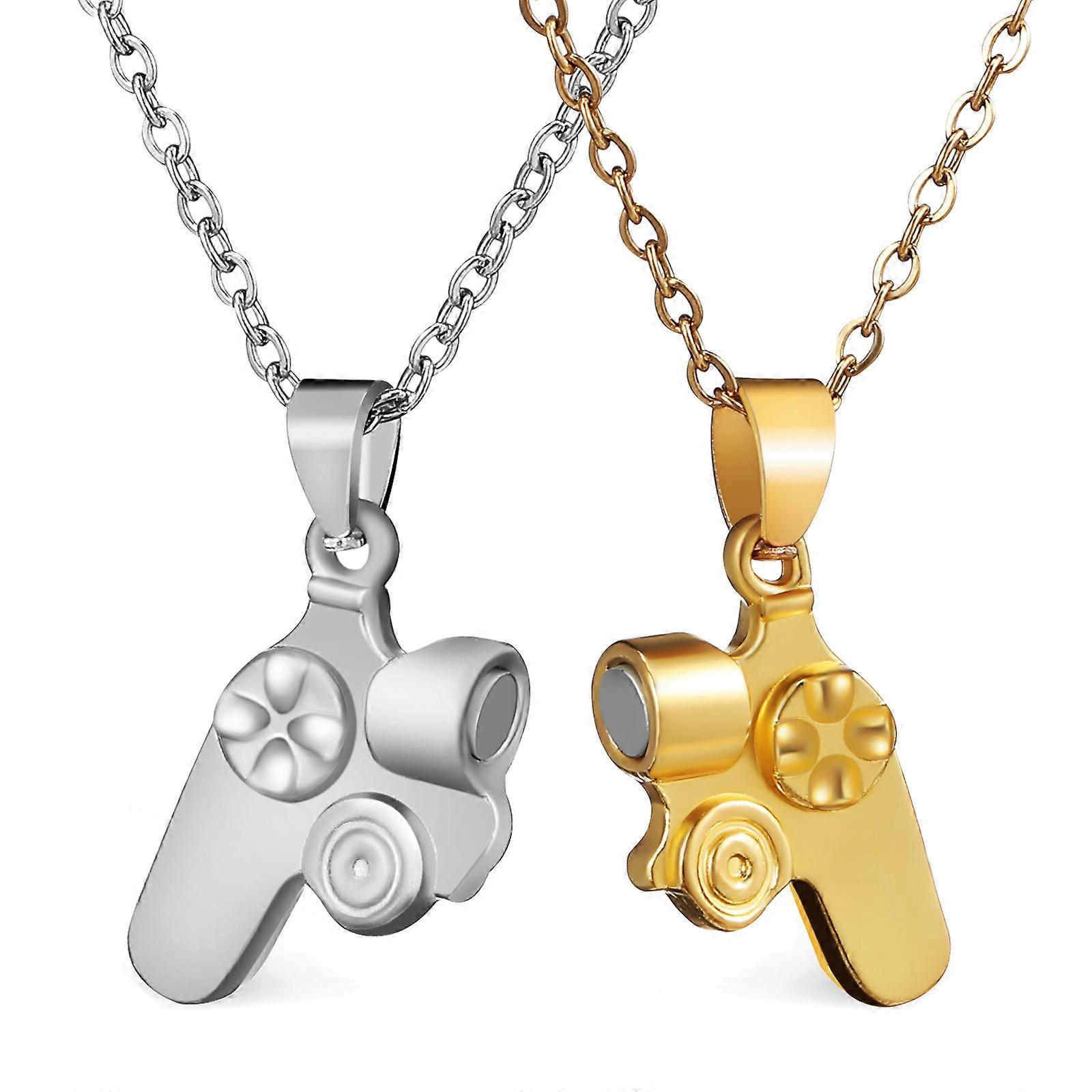 Couples Necklace Chain For Women Men Stainless Steel Symbolize Harmony Daily Use Adjustable Length 11.9×0.9×0.2in 1Set