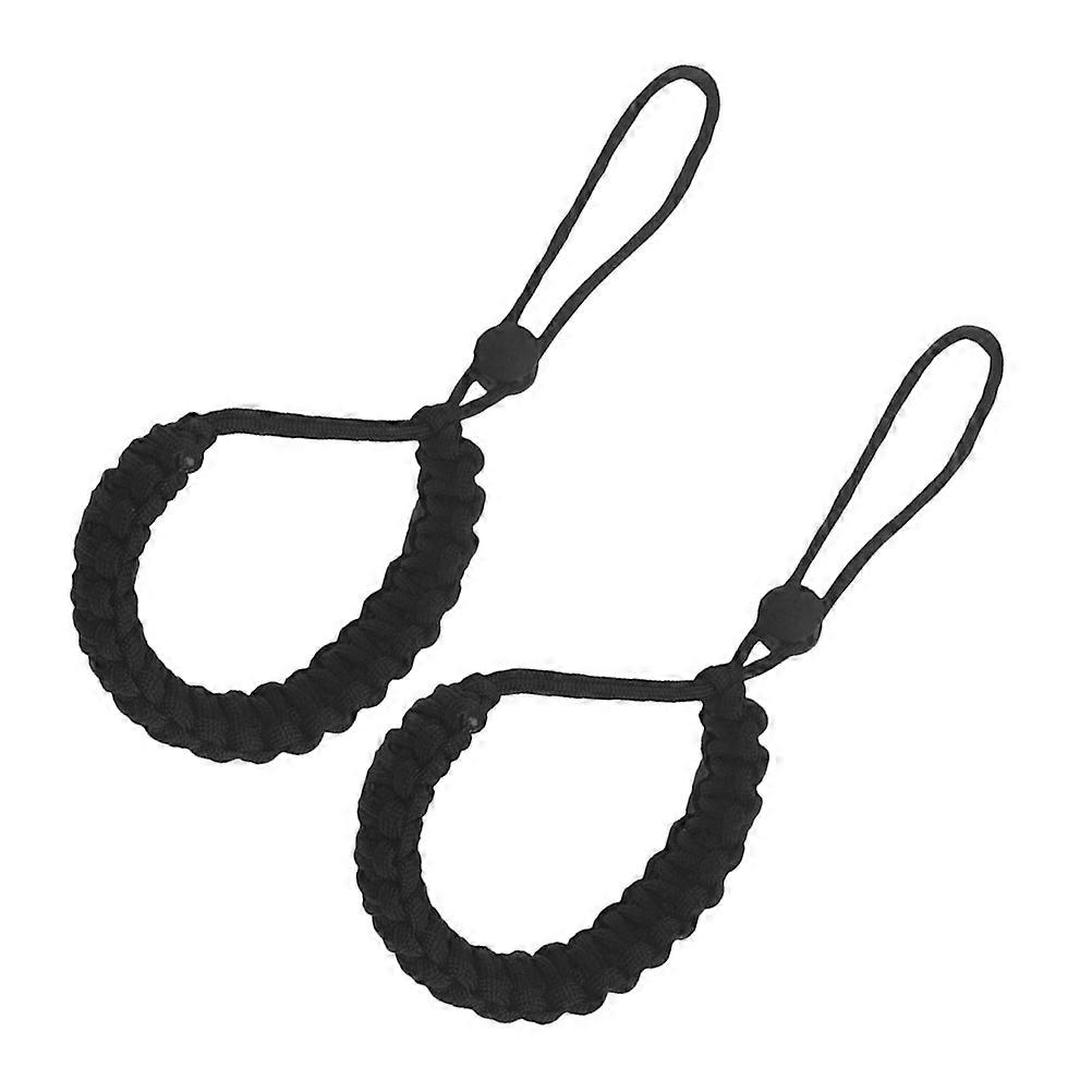 Adjustable Camera Wrist Strap for Photographers Made of Polypropylene Fiber Black Lightweight and Compact 2pcs