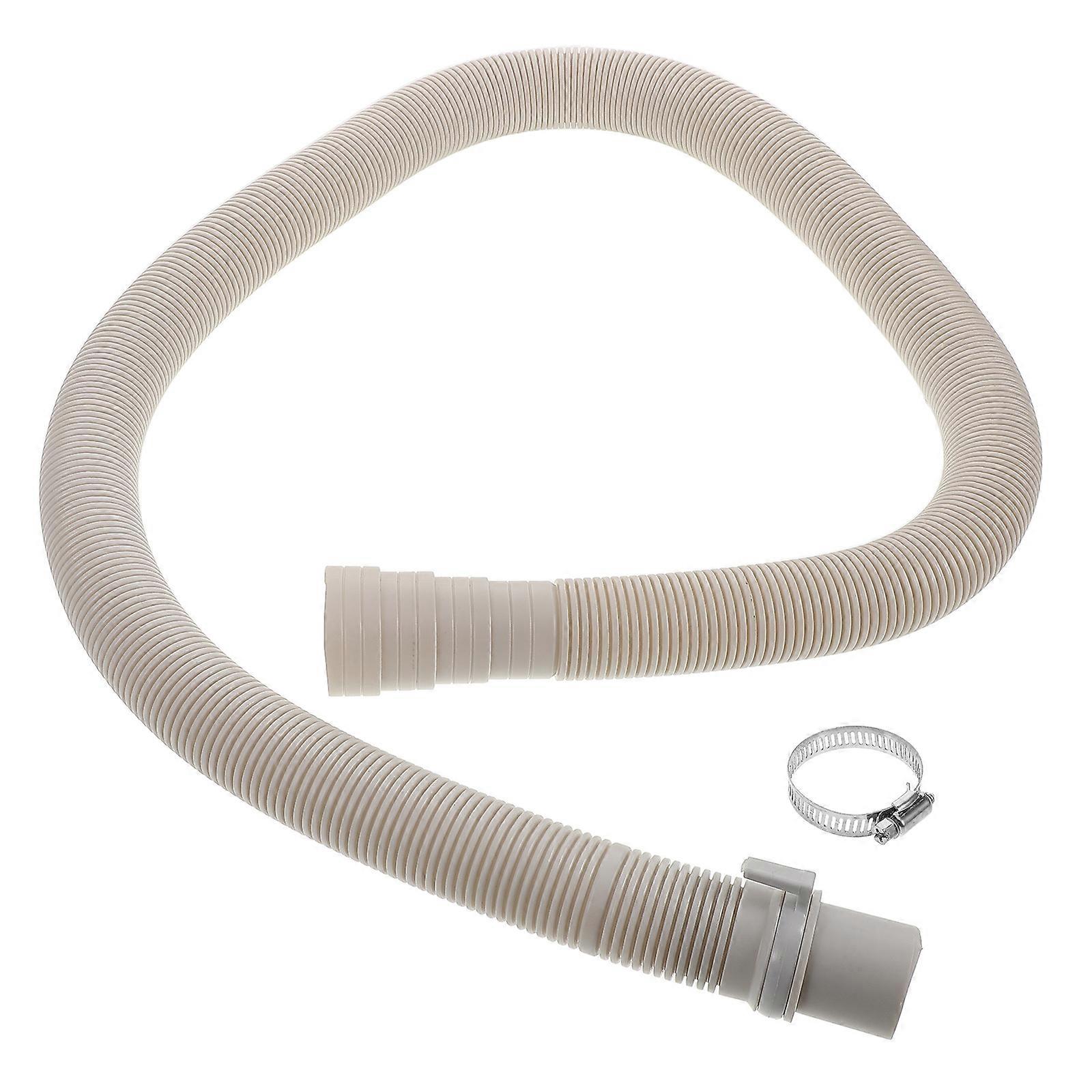 Durable White Washing Machine Drain Hose Extension for Home Easy Installation Leakproof Design 5ft