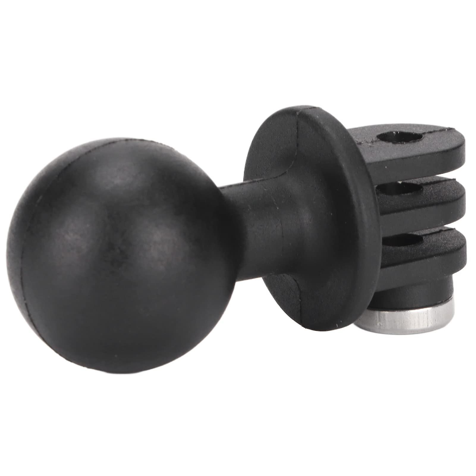 Universal Spherical Mount Adapter For Action Cameras RAM Ball Mount Shock Absorption Black Plastic Compatible With Akaso