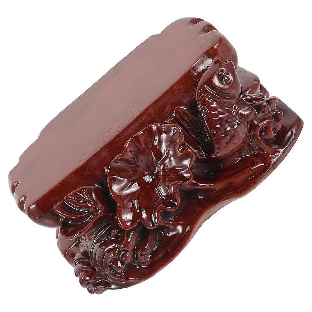 Lotus Shape Wooden Display Stand For 20X15cm Useful 1Set