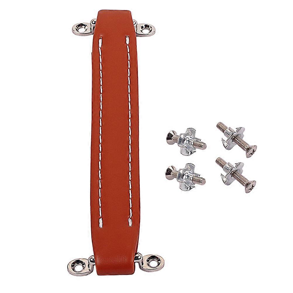 Here's a refined and professional product description based on your input:
**Vintage Guitar Amp Speaker Handle Strap – Durable Light Brown PU
