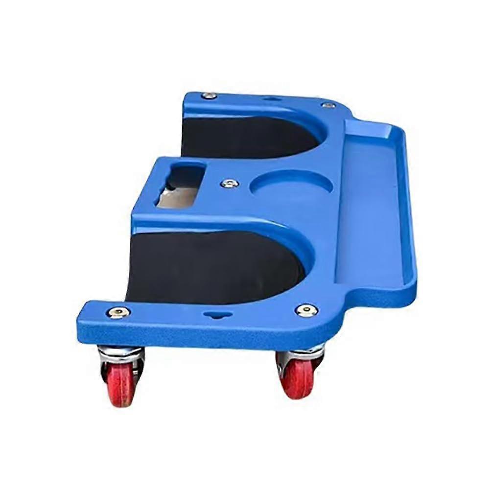 Automatic Universal Wheel Knee Cushion, Slider Pad, Ergonomic Tool for Carrying Car Repairs, Blue