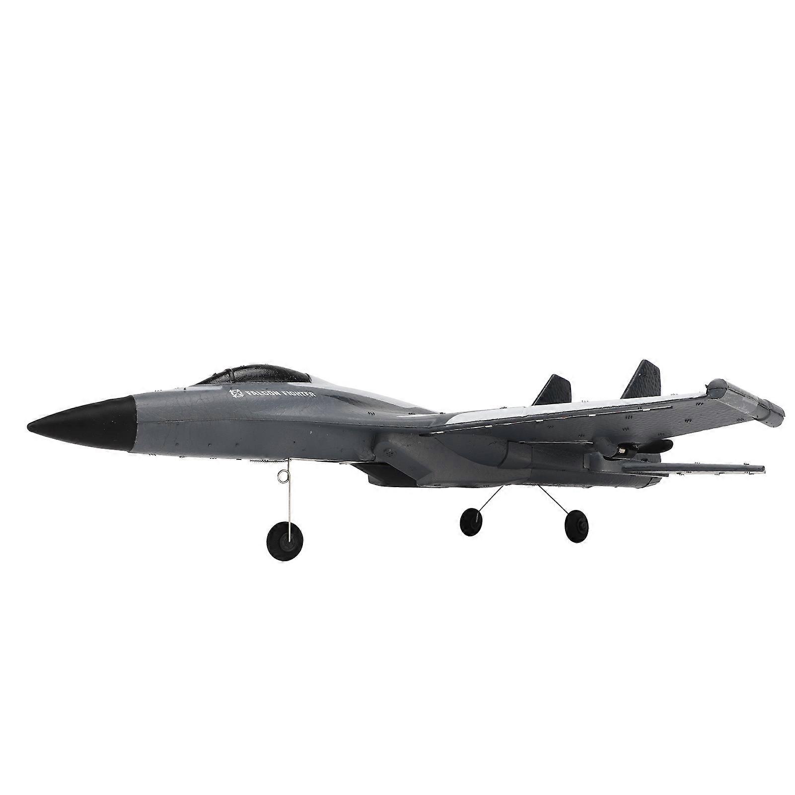 RC Glider Plane Lightweight Flexible Remote Control Airplane with LED Light for Children Camouflage Gray 1 Battery