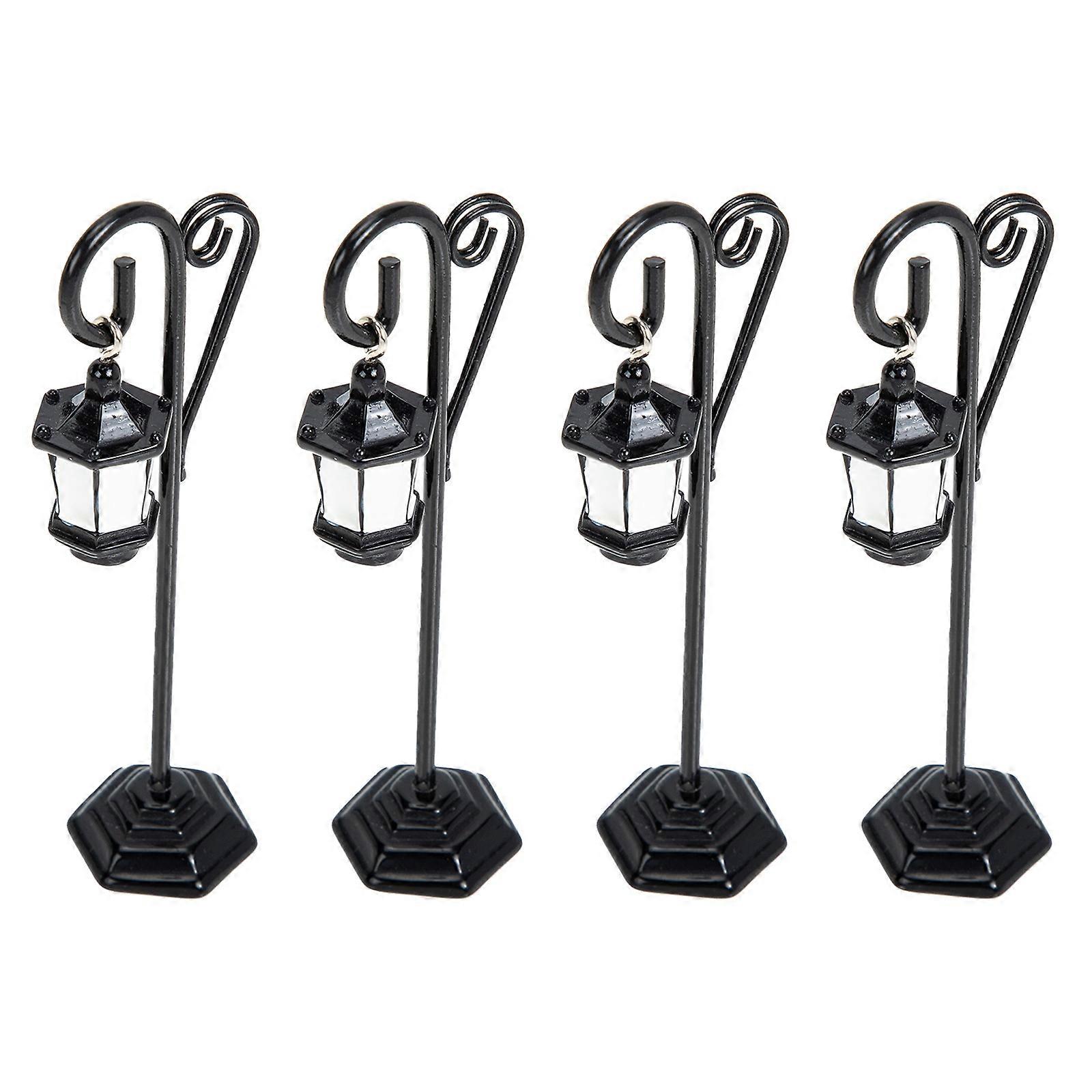 Creative Black Metal Note Clamp for Wedding Cards 4Pcs Holder