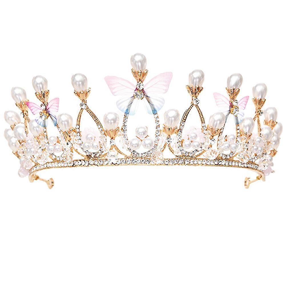 Bridal Headpiece Beautiful Crown Accessory For Wedding Events Multi Color Design 1Set