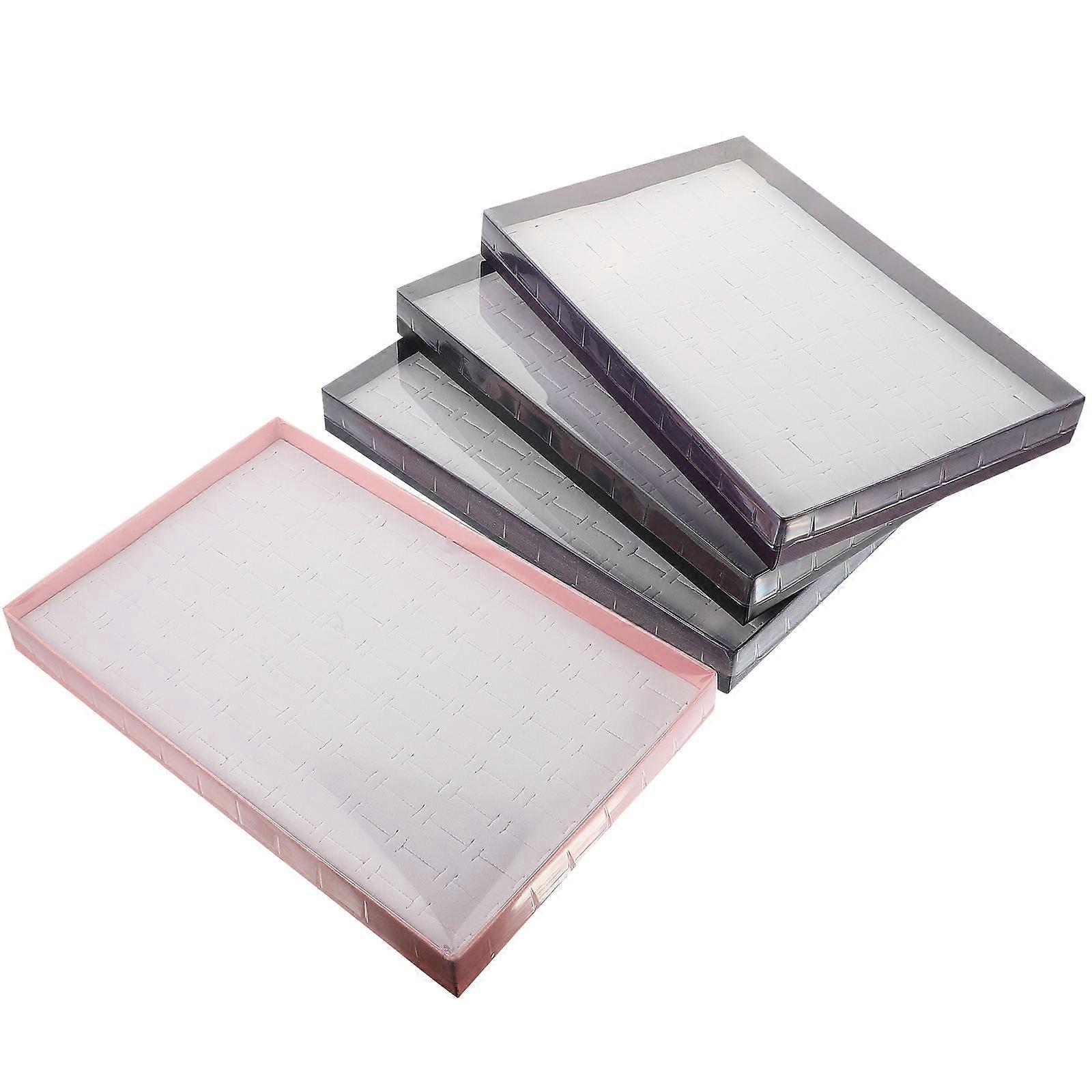 Jewelry Display Tray for Selling with Sponge Pad Assorted Color Suitable for Home or Store Use 4pcs