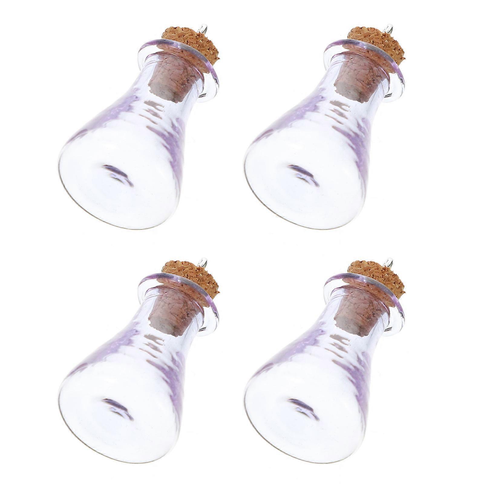 Mini Glass Containers With Cork Stoppers Great For Decoration And Storage Suitable For Kitchen Shop 8Pcs