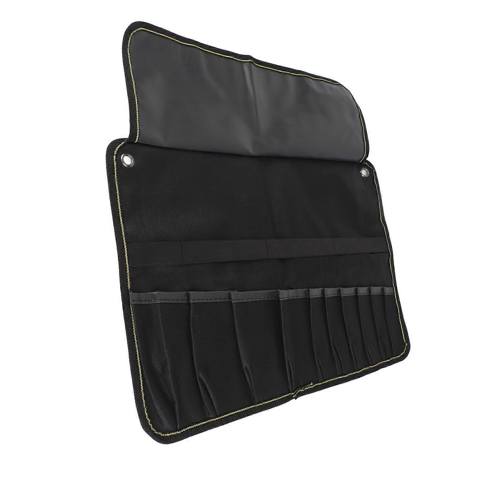 Motorcycle tool roll pouch large capacity thick portable multi pocket hanging