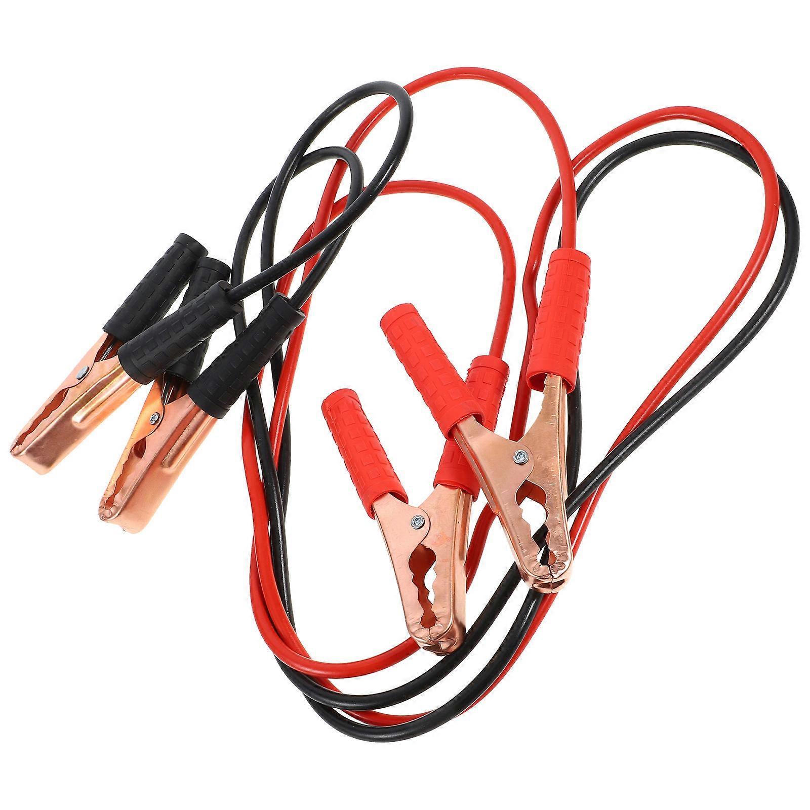 Jumper Cable for Car Emergency Made of Durable Plastic and Copper Black