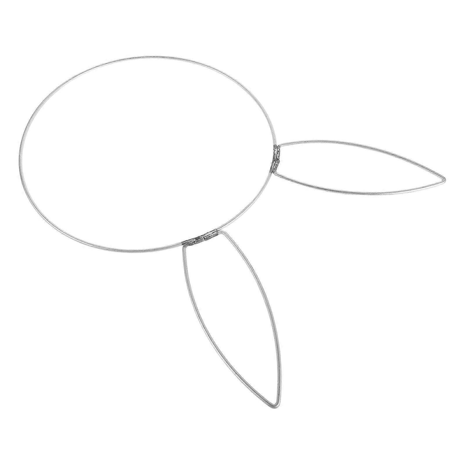 DIY Easter Wreath, Creative Rabbit Shape Wire Frame for Wall and Door Ornaments