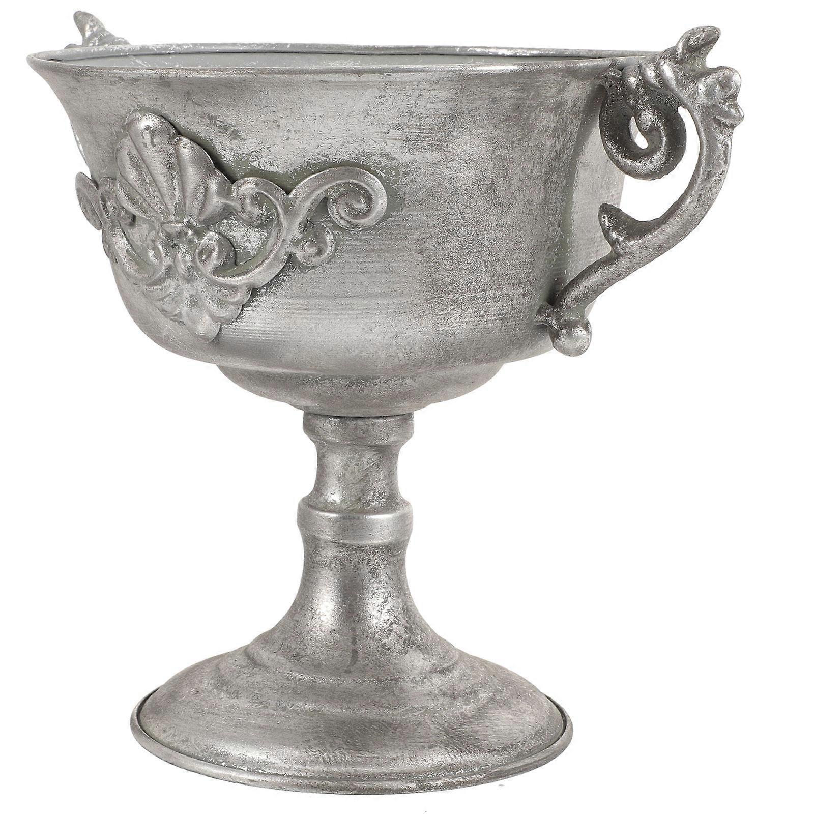 Artisanal Iron Decorative Vase, Enhance Office Spaces, Suitable Multi-Occasions