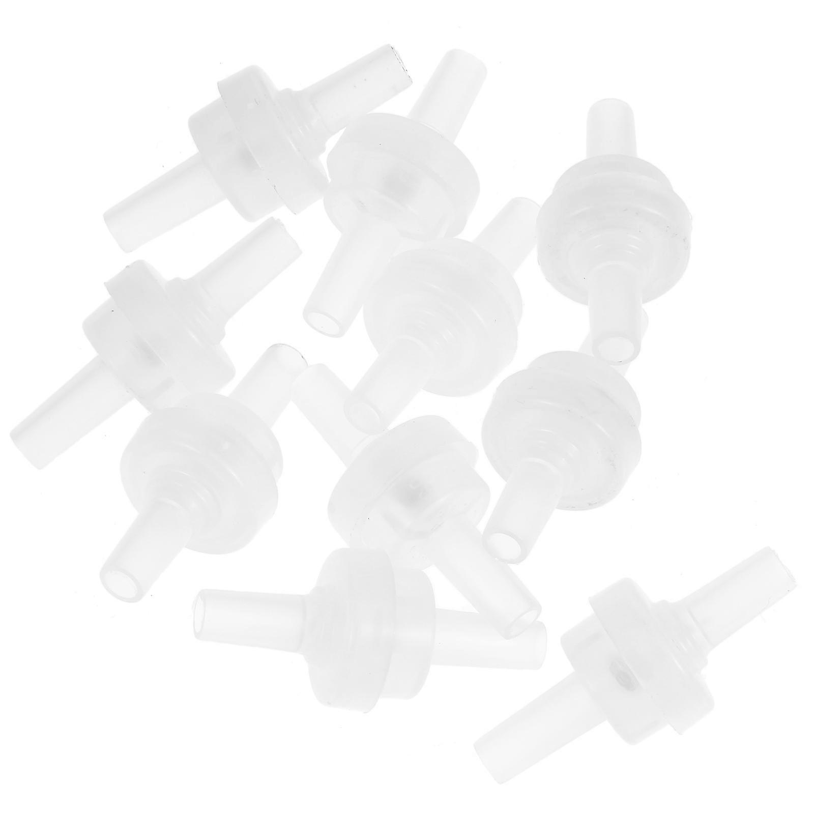 Inline Fluids Valve 10Pcs For Agriculture Prevent Countercurrent Liquids Sturdy Plastic Construction