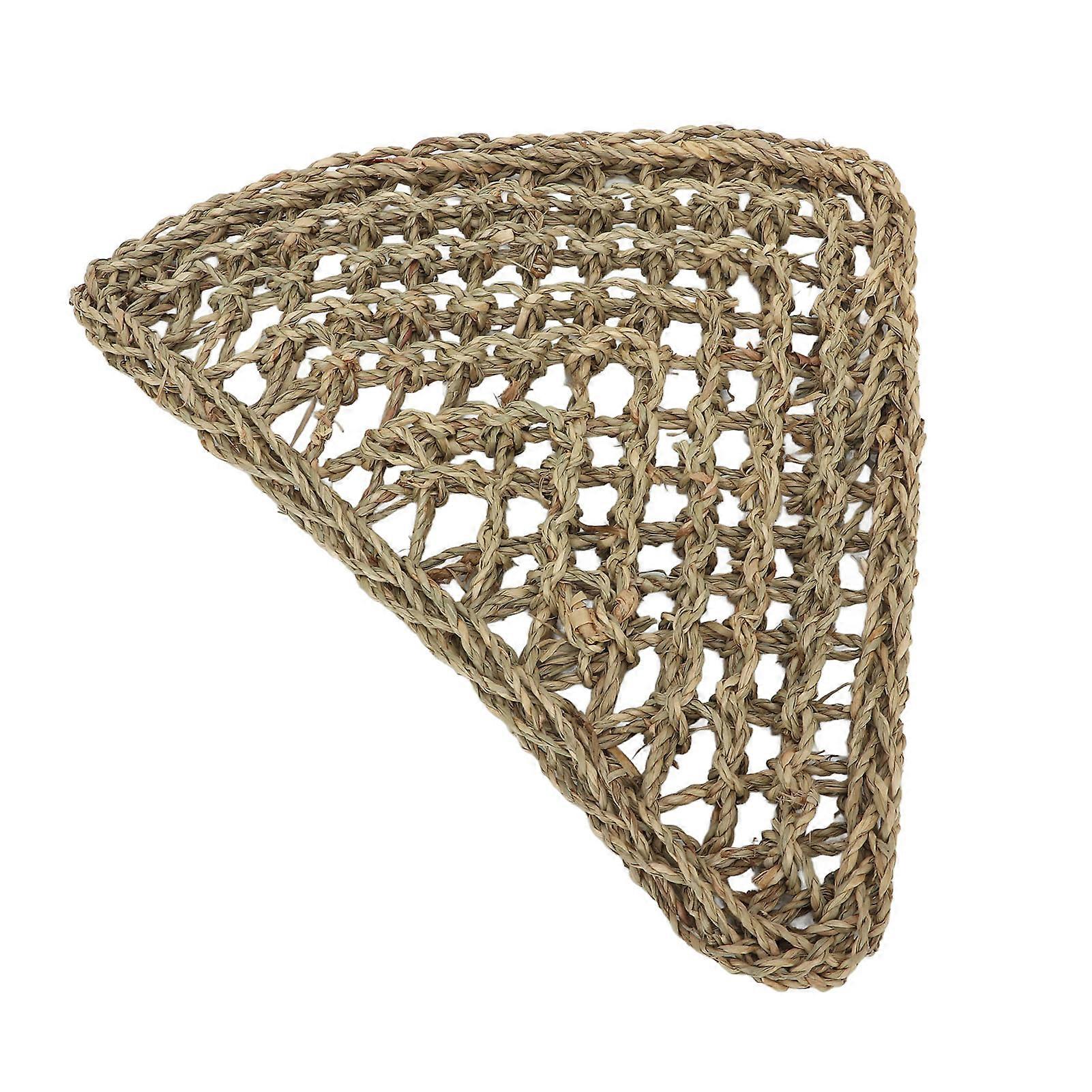 Lizard Hammock Animal Crawling Mat Triangle Grass Reptile Animals Hammock for Bearded Dragon Dogs Cats