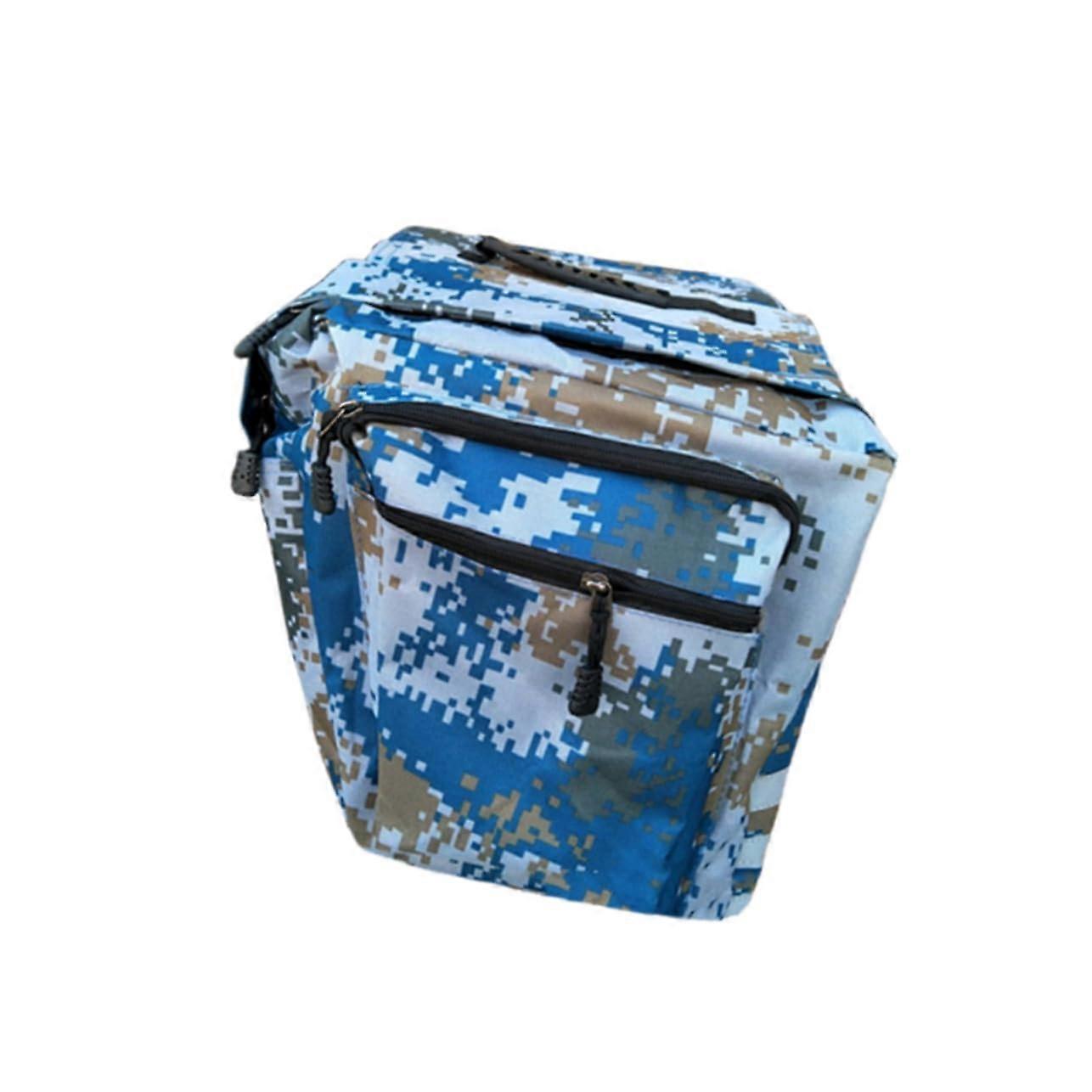 Suitcase Accessories Mountain Bag Carrier Rear Trunk Bicycle Double Rear Bag Bicycle Bag Blue