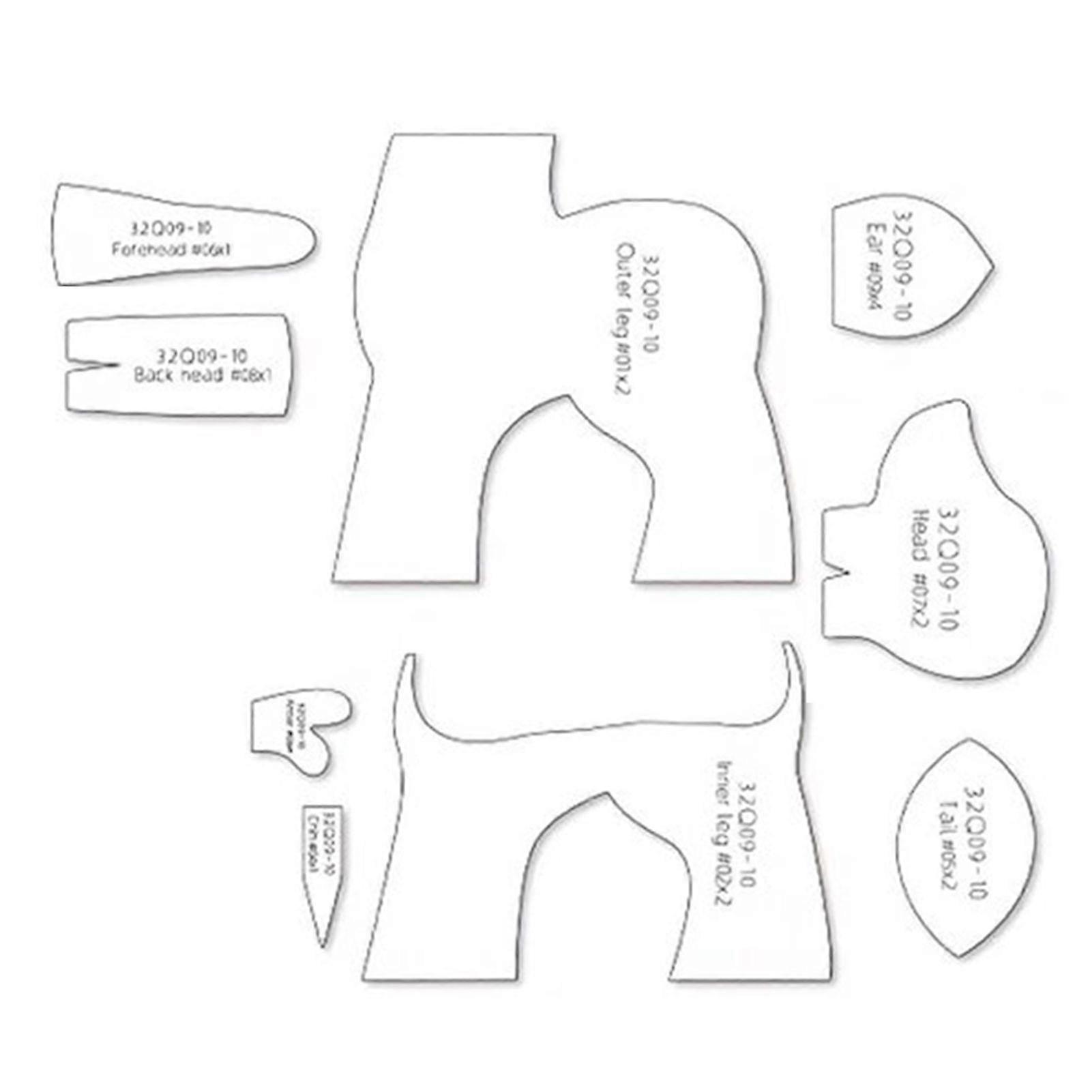 Diy Fabric Quilting Tracing Template For Sewing Reusable DIY Crafts Sewing Stencil Handcrafts Supplies