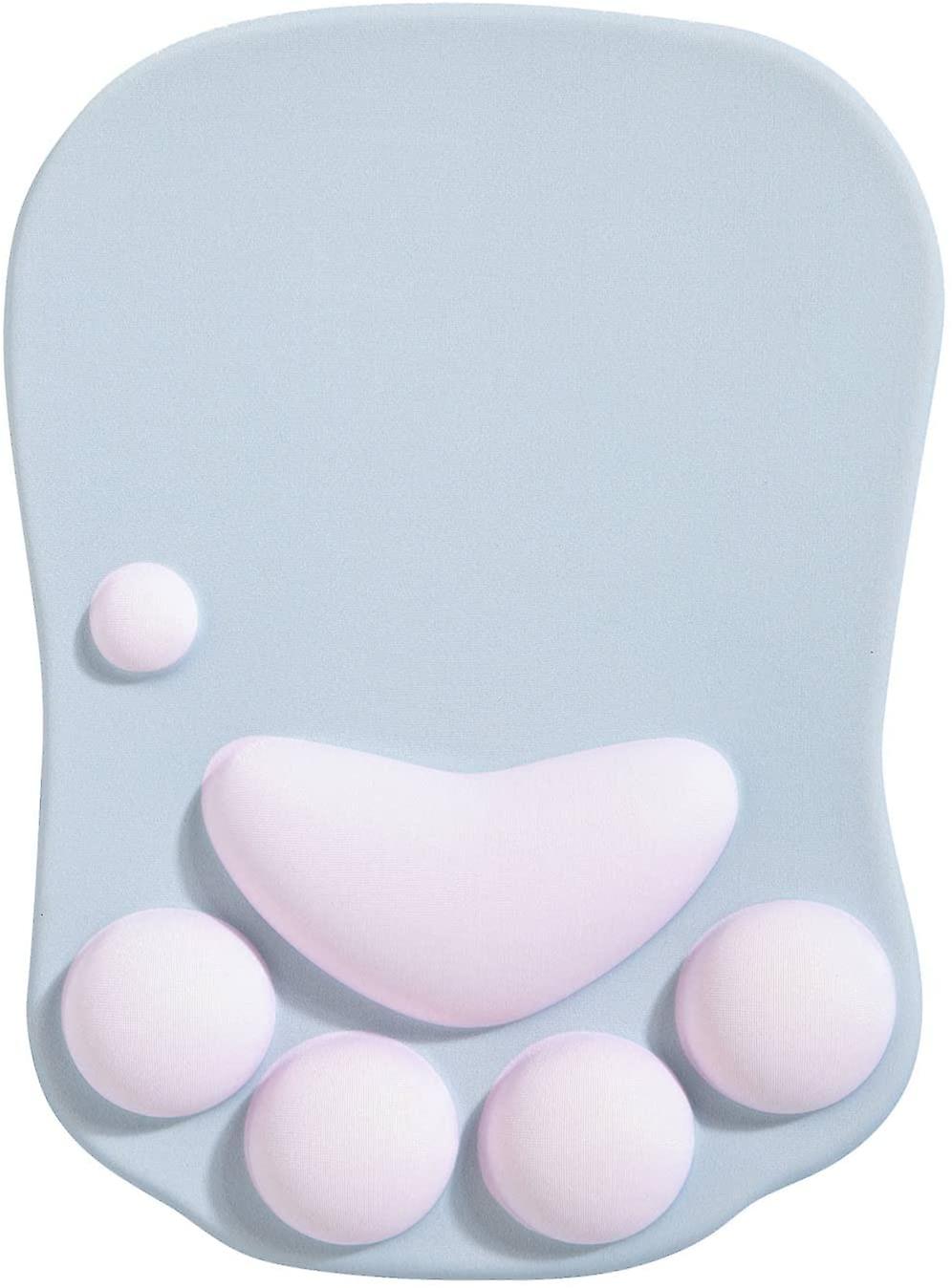 Musemåtte med håndledsstøtte, ergonomisk musemåtte, Kawaii kattemusemåtte, silikonegelmusemåtte