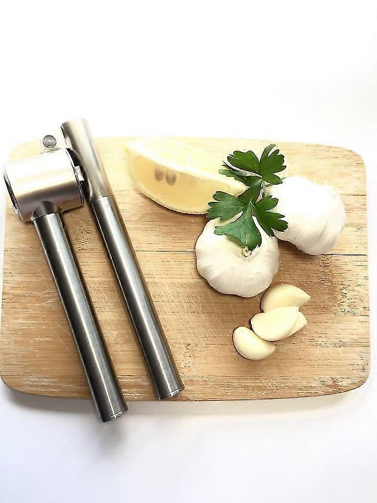 Knoblauchpresse, Edelstahl, silber