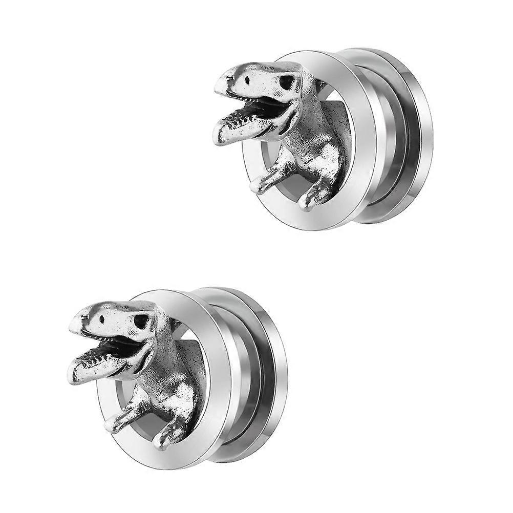 2pcs Dinosaur Ear Studs Stylish Auricle Expanders Unique Jewelry for Women Puncture Ear Accessories Premium Design for Parties
