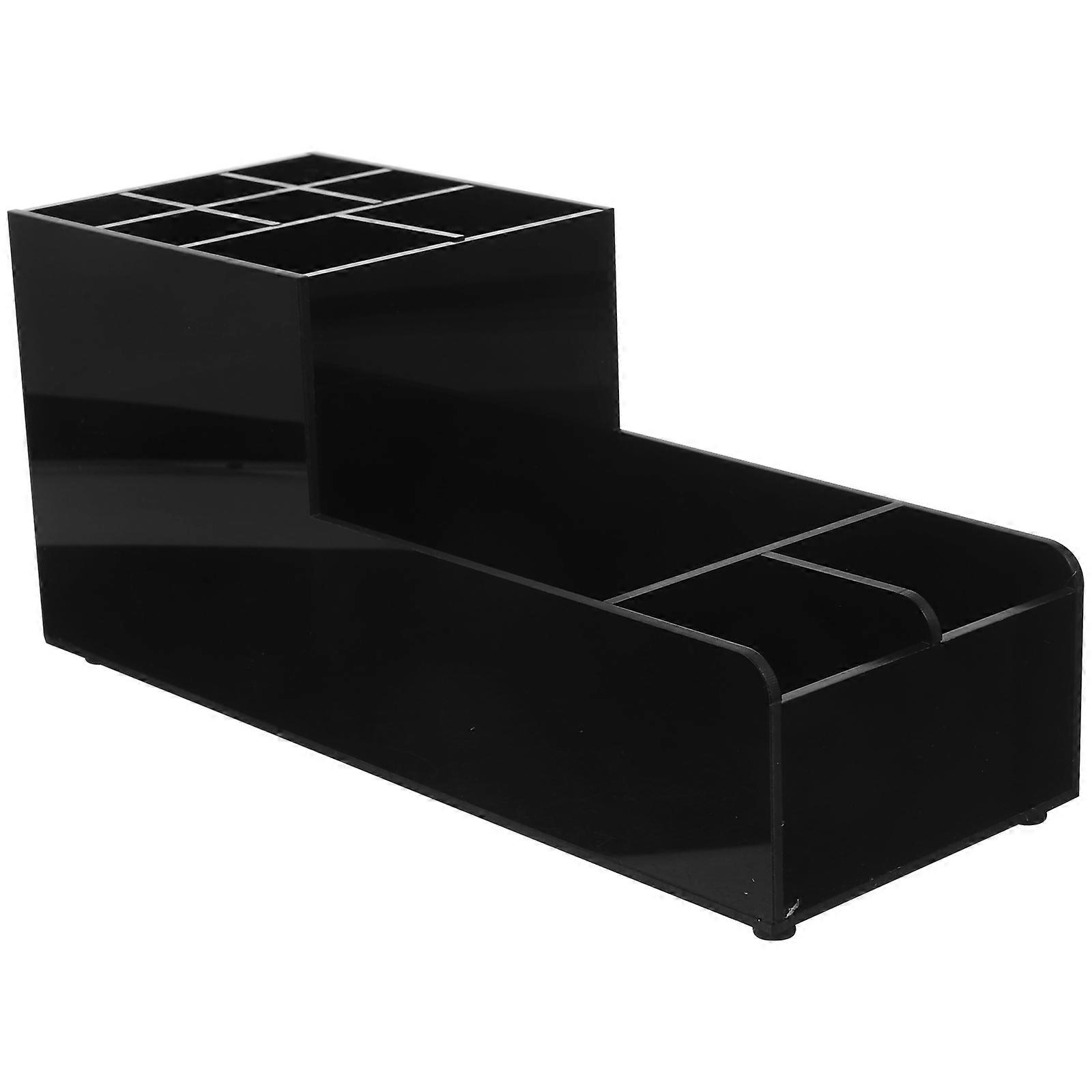 Bar Napkin Holder with Compartment, Desktop Organizer for Straws, Spoons, and Napkins, Multi Purpose Storage Box for Coffee, Tea, and Sugar Bags