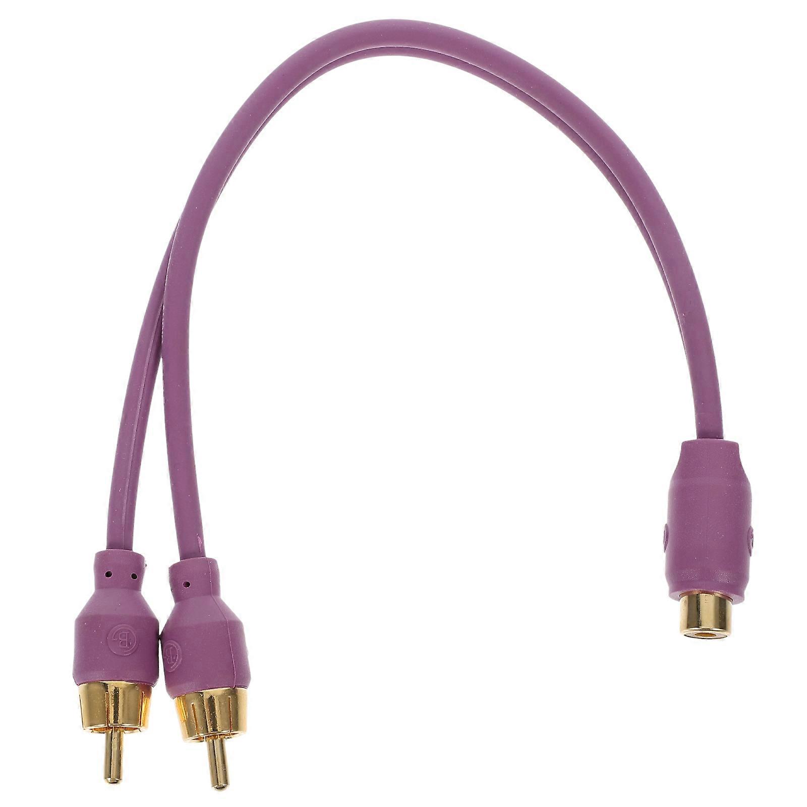 Purple Audio Splitter Cable for Connecting with Effects and Stable Amplifier 1
