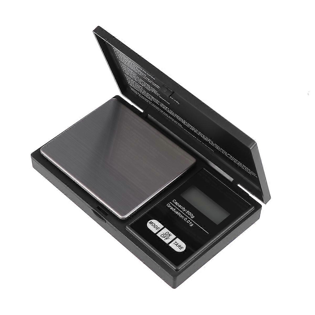High Precision Miniature Electronic Jewelry Scale Black Compact Design For Indoor Use 1Pack
