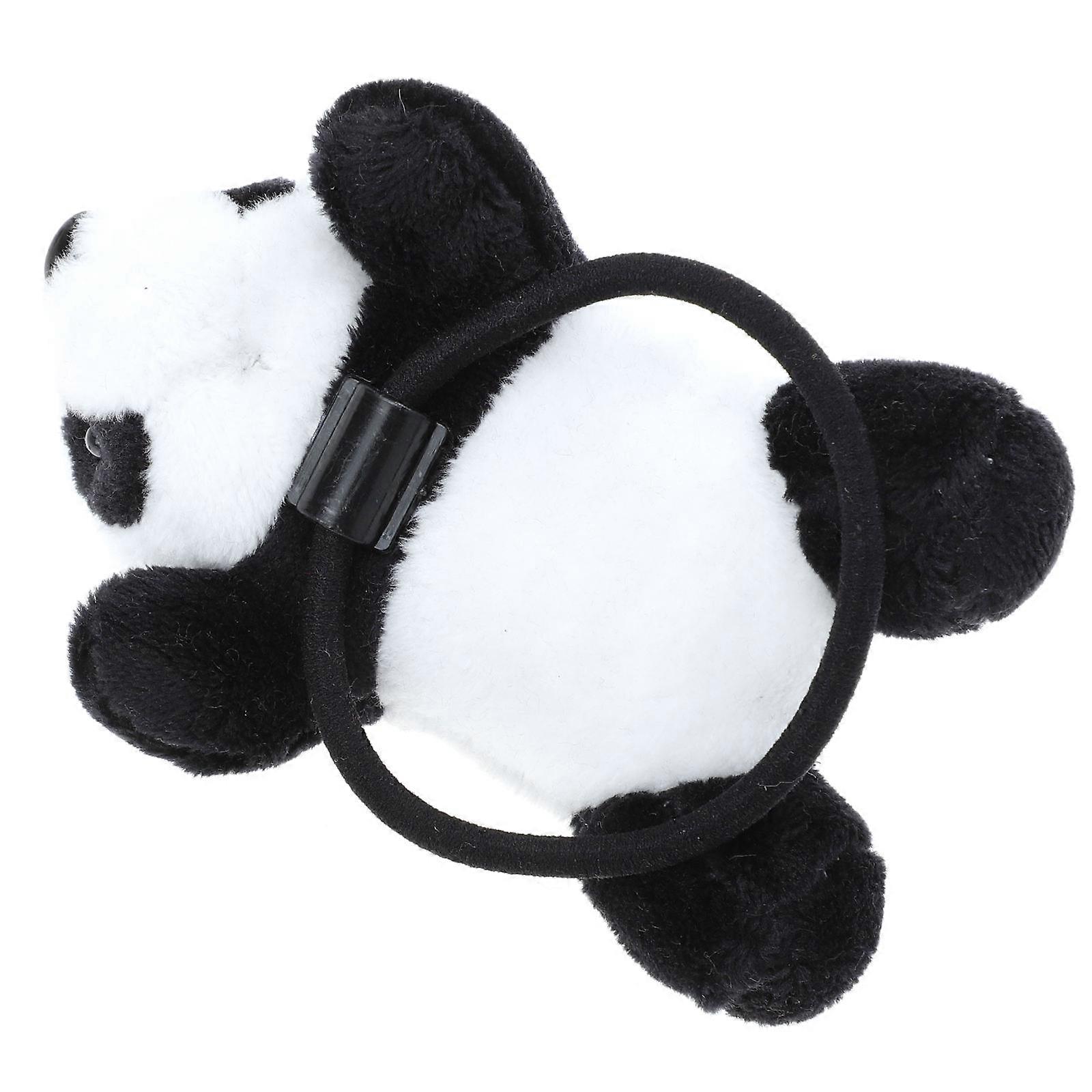 Plush Panda Hair Tie Elastic Hair Rope For Women For Daily Use Present Giving