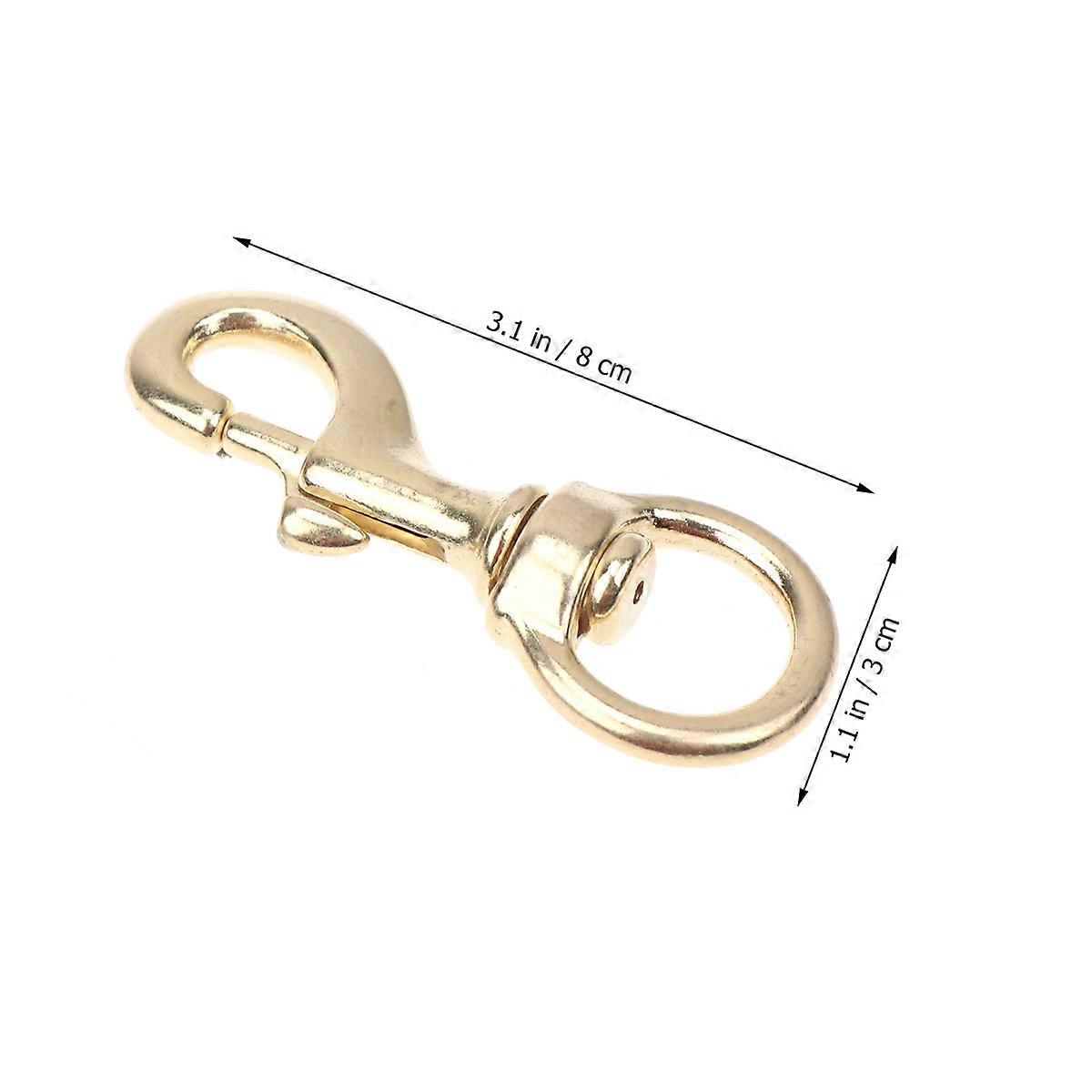 2Pcs Copper Hook Buckle for Bag Durable Golden DIY Accessories