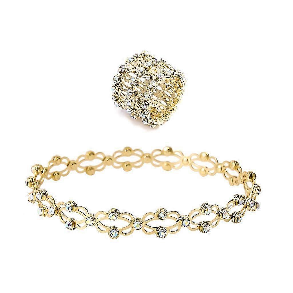 2 in 1 Retractable Ring Bracelet Magic Stretchable Twist Folding Ring Bracelet