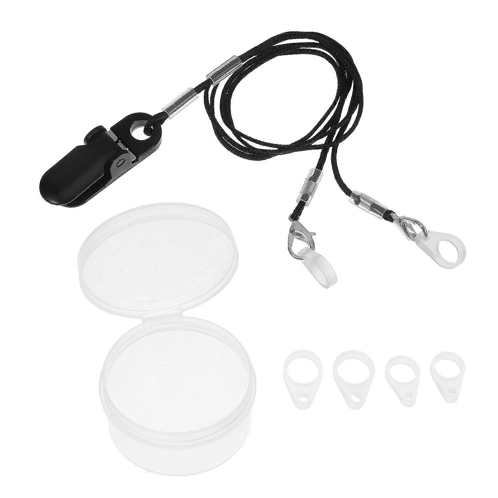 Adjustable Hearing Amplifier String With Clip For Hearing Devices Outdoor Activities Anti-Loss Protection 1 Set