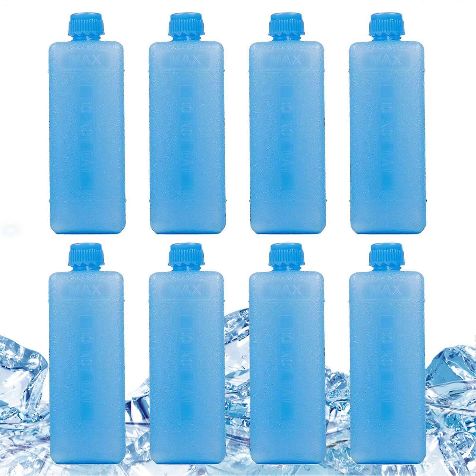 Ice Packs for Cool Box 8 Packs Freezer Blocks, SpaceSaving Coolers for Lunch Bags, Picnic