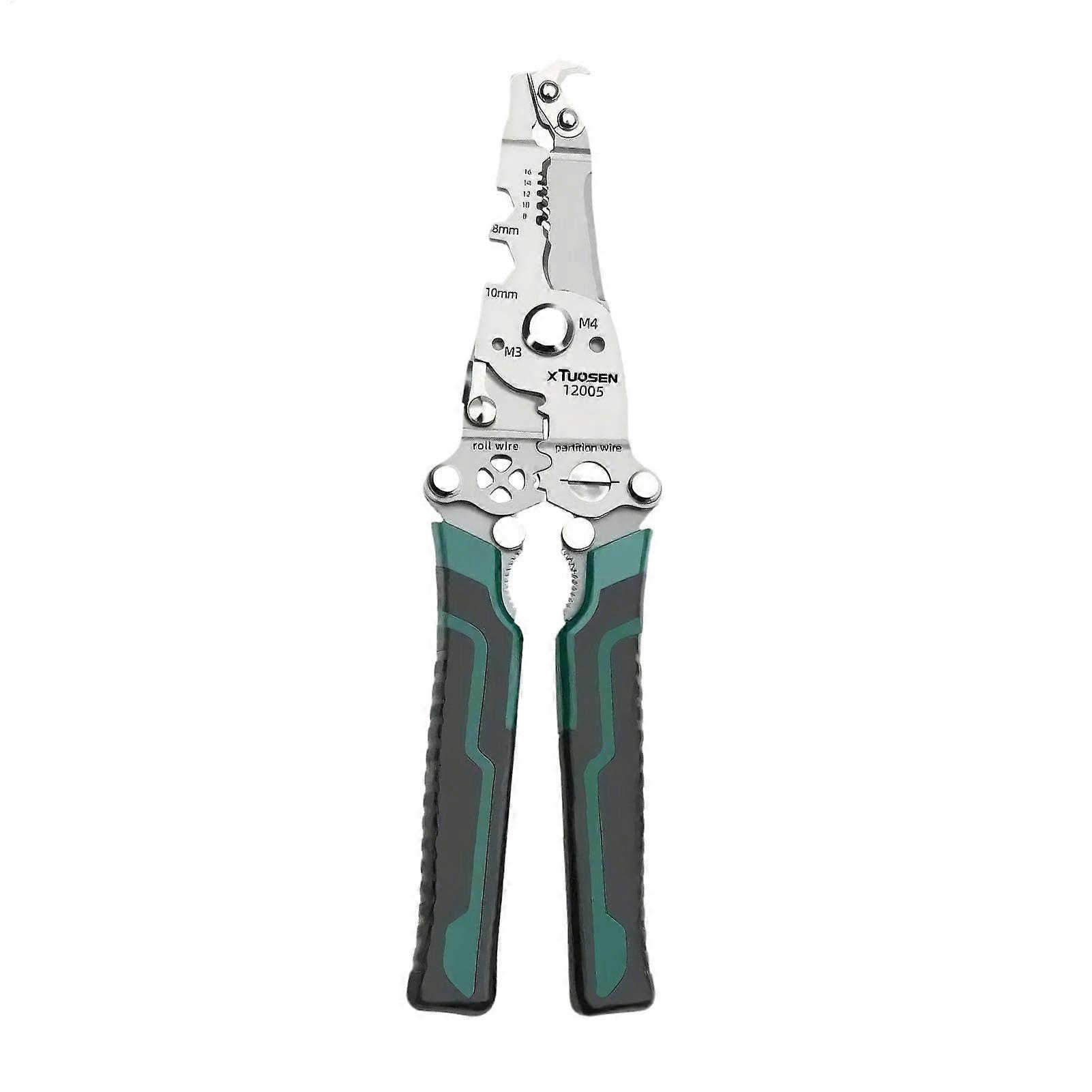 Wire cutter, crimper, multifunctional hand tool  Wearresistant wire stripper