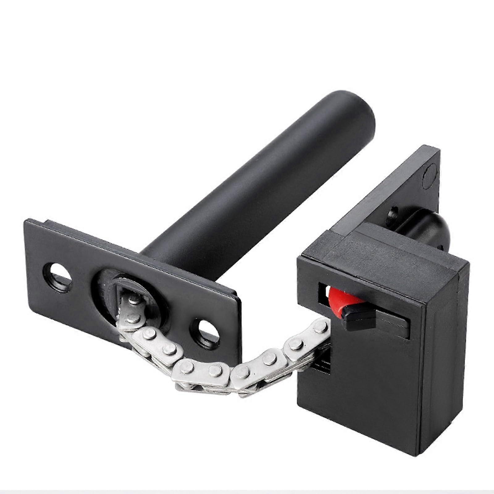 Hidden security lock with pushbutton, concealed safety lock, for the front door, home security, hotel.