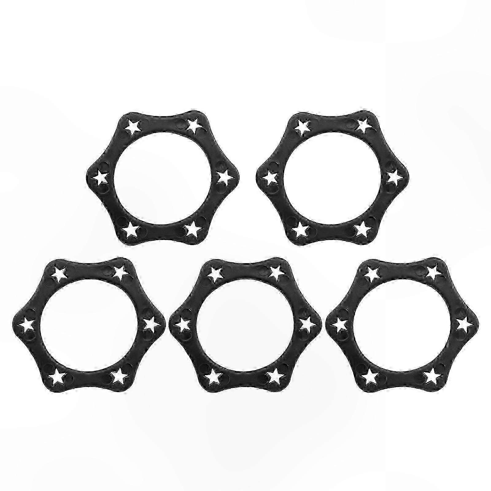 5-Pack Anti-Roll Rings for Handheld Microphones, Shockproof and Non-Slip Mic Accessory