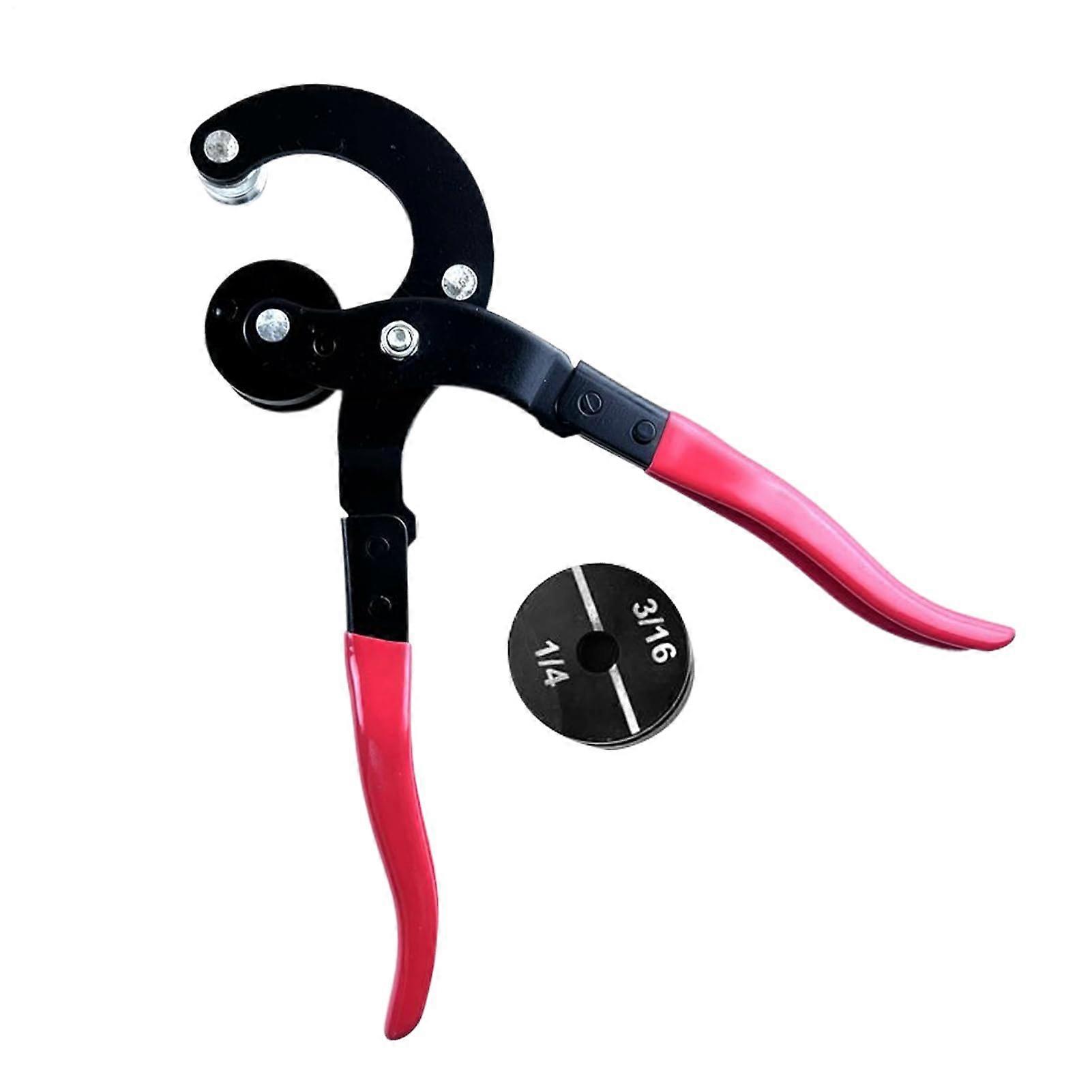 Pipe bender for metal pipes, copper pipe bending tool, 4function brake line bending tool manual with ergonomic handle for iron and aluminum pipes.