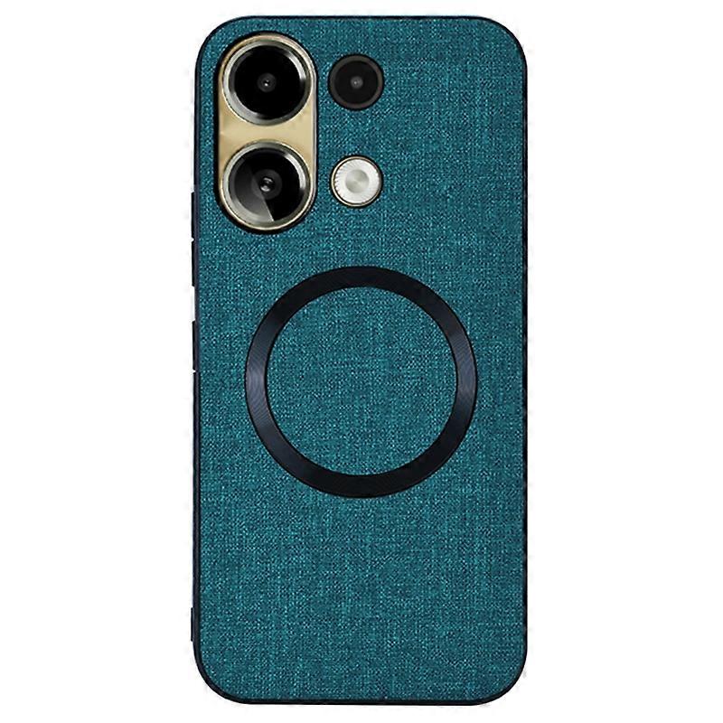 For Xiaomi Redmi Note 13 4G Case Scratch-proof TPU+Cloth Phone Shell Compatible with MagSafe