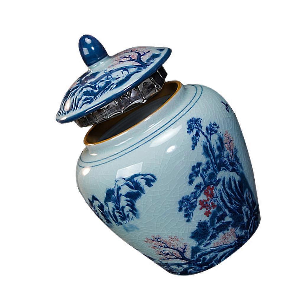 Ceramic Tea Coffee Sugar Canisters Ceramic Storage Jar Kitchenware Tea Serving Porcelain Storage Containers 1Set