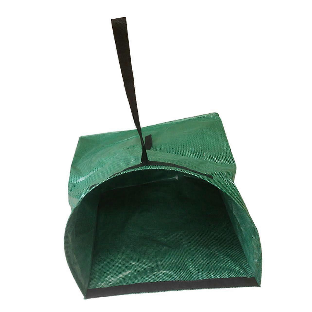 Leaf Bag Holder Collapsible Half Garden Waste Collector Large Capacity Dustpan Bag Durable Handles for Debris Management