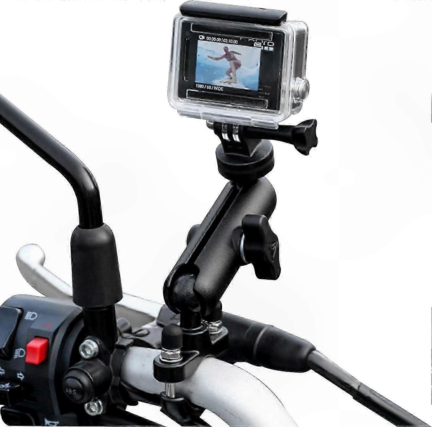360° Adjustable Metal Handlebar Mount for Action Cameras & Camcorders
