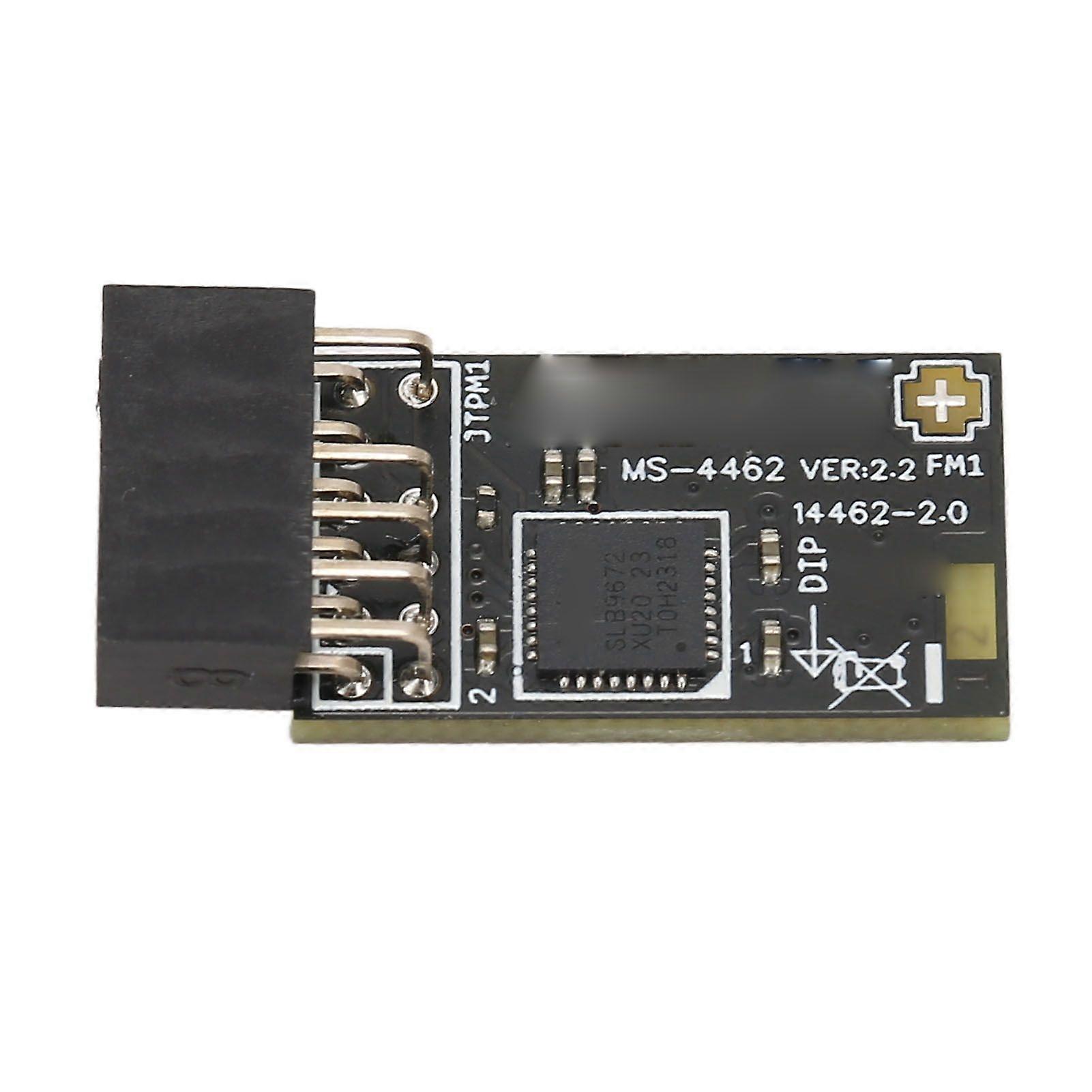 TPM2.0-moduuli TPM SPI 12Pin -salauksen suojausmoduuli SLB 9672: lla MSI-emolevyille Windows 10 11: lle