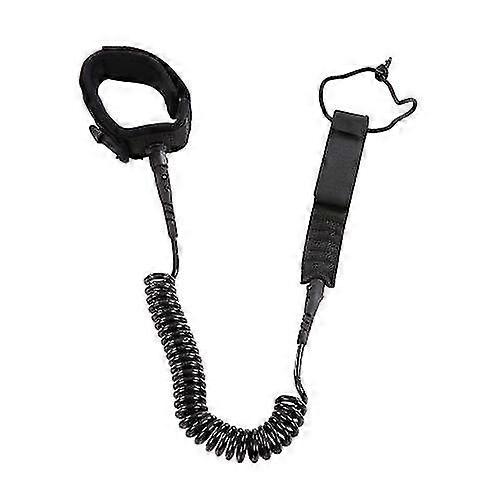 5.5mm Thick Coiled SUP Leash Cord Body Board Bodyboarding Ankle Lea...