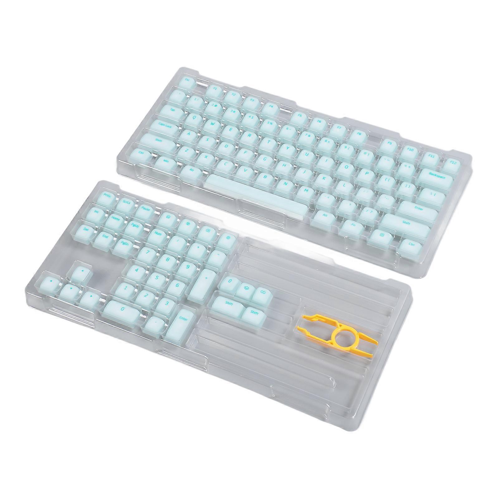 113 Keys PBT Original Height Mint Green Mechanical Keyboard Keycaps