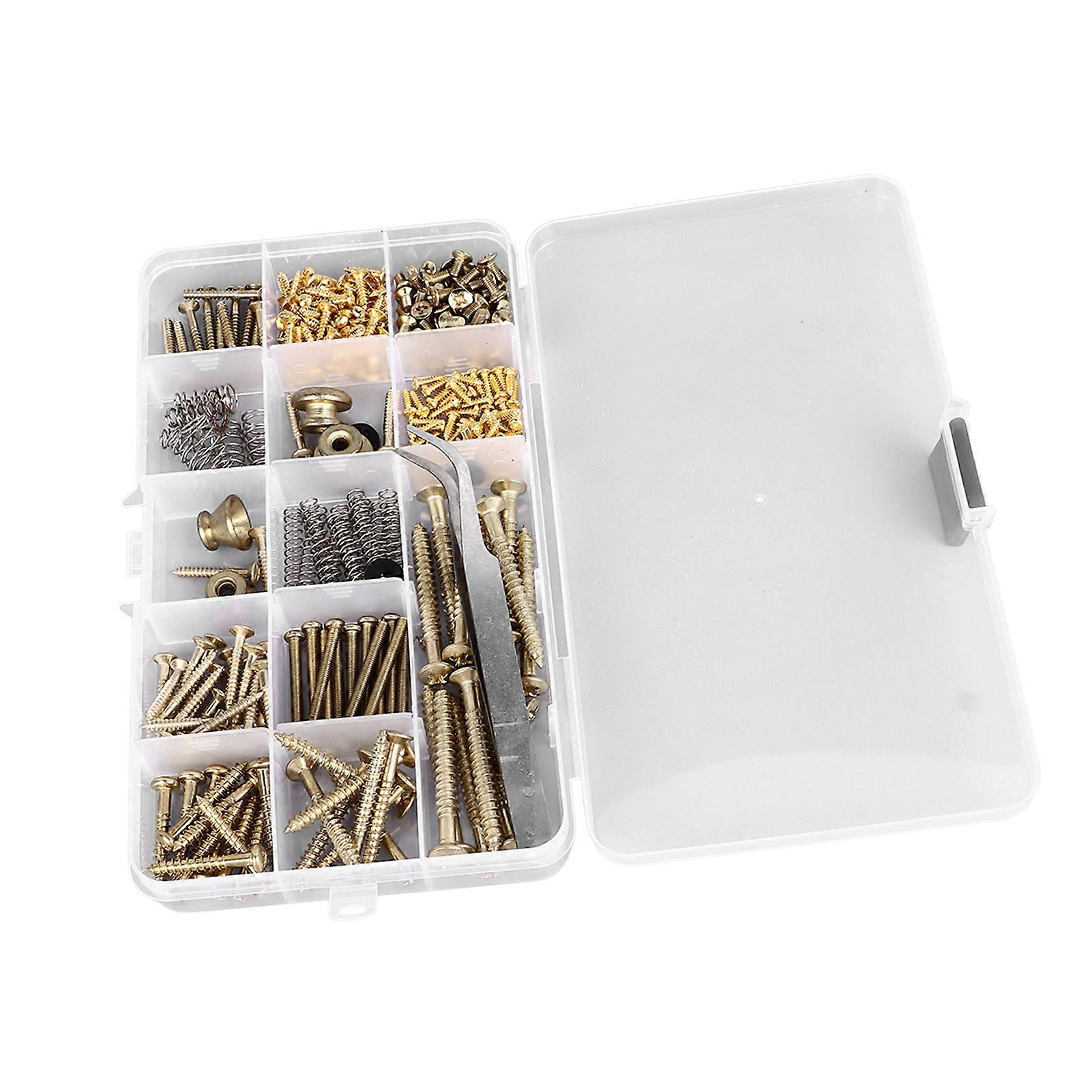 Elgitarr Skruv Kit Guld Metall Reparation Rem Spänne Set
